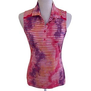 EPNY Golf Sleeveless Patterned Golf Shirt XS